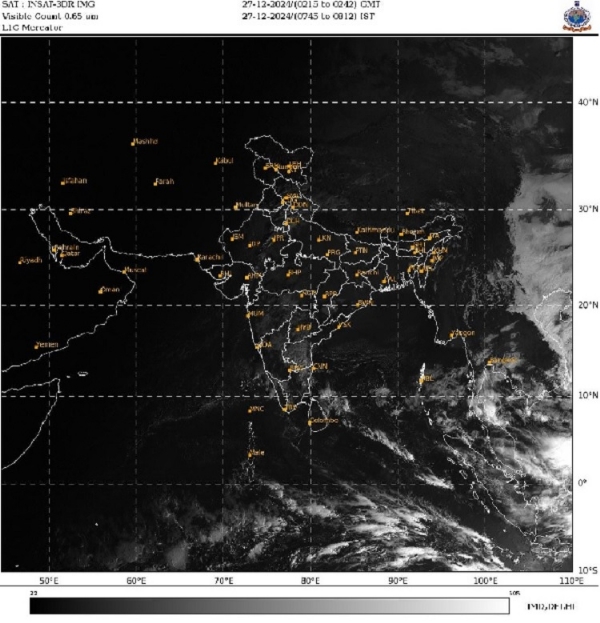 ভাৰতৰ বতৰ বিজ্ঞান বিভাগে আজি পুৱা নিজৰ পৰ্টেলত উপগ্ৰহৰ ছবি আপডেট কৰিছে।