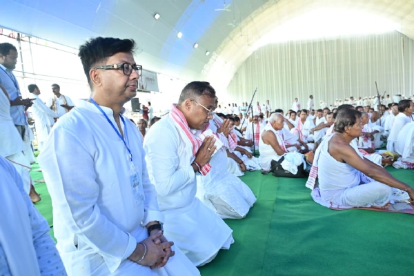 जुबीन गर्ग का आद्यश्राद्ध और श्रद्धांजलि समारोह की तस्वीर।