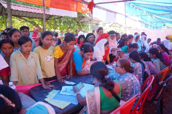 পৰ্বতঝোৰাত অনুষ্ঠিত “শুশ্ৰুষা সেতু”ৰ দ্বিতীয় মেগা স্বাস্থ্য শিবিৰ।