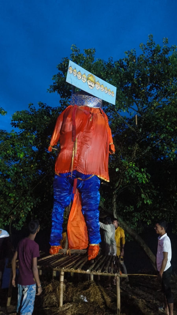 ডিমৰীয়াৰ পূব মালয়বাৰীত ৰাৱন দাহন কাৰ্যসূচী