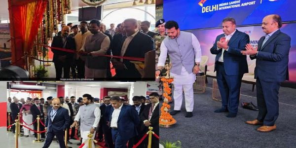 দিল্লী বিমানবন্দৰৰ নৱনিৰ্মিত টাৰ্মিনেল-২ উদ্বোধন অসামৰিক বিমান পৰিবহণ মন্ত্ৰীৰ