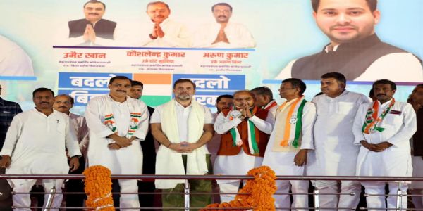 বিহাৰৰ ভয়াৱহ পৰিস্থিতিৰ বাবে দায়ী জেডিইউ-বিজেপি চৰকাৰঃ ৰাহুল গান্ধী