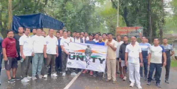 মানকাচৰ আৰক্ষী থানাত Run For Unity মাৰাথন l মানকাচৰ আৰক্ষী থানাত Run For Unity মাৰাথন l