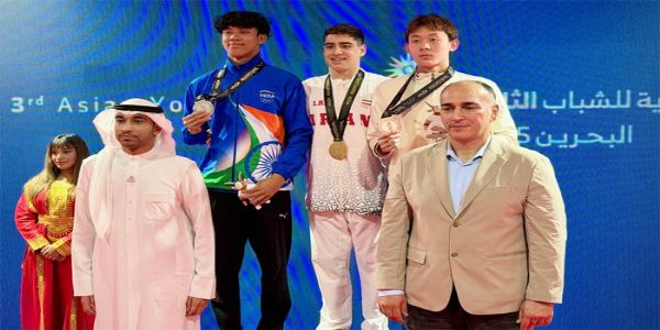 এছিয়ান যুৱ ক্ৰীড়াত তীৰ্থাংক পেগুৰ ৰূপৰ পদক অৰ্জন