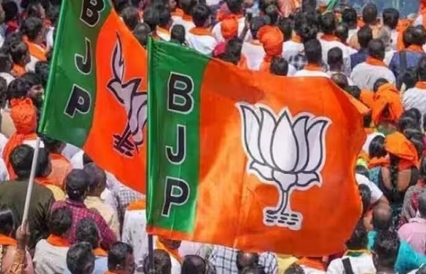 বিজেপিৰ দলীয় পতাকা