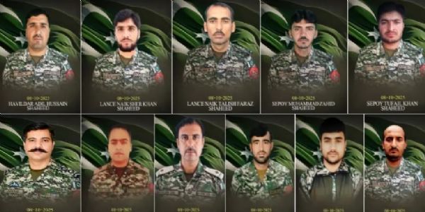 পাকিস্তানৰ খাইবাৰ পাখতুনখোৱাত সংঘৰ্ষত লেফটেনেণ্ট কৰ্ণেল আৰু মেজৰকে ধৰি ১১ জন সেনা জোৱান নিহত; ১৯ জন সন্ত্ৰাসবাদী ধৰাশায়ী