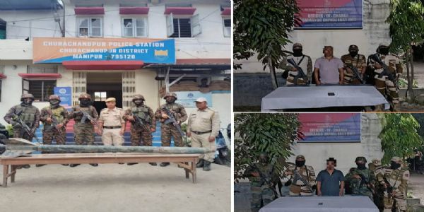 মণিপুৰঃ উদ্ধাৰ ৯ ফুট দীঘল ইম্প্ৰভাইজড ৰকেট; পৃথক পৃথক অভিযানত গ্ৰেপ্তাৰ দুজন উগ্ৰপন্থী