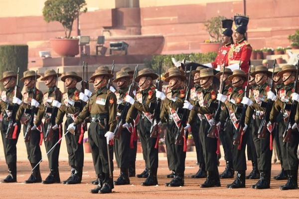 राष्ट्रपति भवन के प्रांगण में  ‘चेंज ऑफ गार्ड’ समारोह (फाइल फोटो)