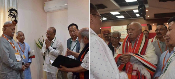 “ভ্ৰাতৃত্ববোধ ভাৰতৰ ধৰ্ম” — মণিপুৰ জনজাতীয় নেতৃত্বৰ আলোচনাত সামাজিক ঐক্যৰ আহ্বান ডা০ মোহন ভাগৱতৰ