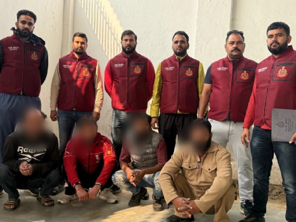 आईएसआई समर्थित अंतरराष्ट्रीय हथियार तस्करी गिरोह का किया भंडाफोड़, चार गिरफ्तार