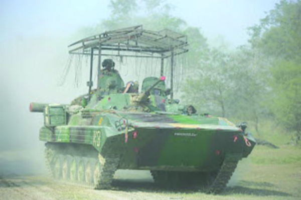 युद्धाभ्यास के दौरान