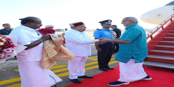 উপ-ৰাষ্ট্ৰপতি চি.পি. ৰাধাকৃষ্ণন কৰ্ণাটক ভ্ৰমণসূচীৰে বেংগালুৰুত উপস্থিত