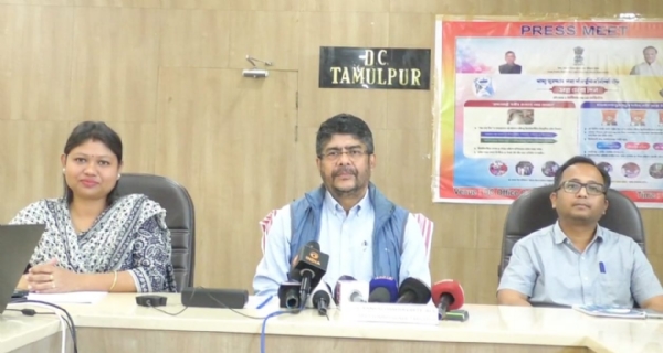 তামুলপুৰত অন্ন সেৱা দিন উপলক্ষ্যে ৰাষ্ট্ৰীয় খাদ্য সুৰক্ষা আইনৰ অধীনত খাদ্য সামগ্ৰী বিতৰণ সন্দৰ্ভত সংবাদমেল।