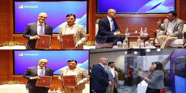 শ্ৰম আৰু নিয়োগ মন্ত্ৰালয়ৰ মাইক্ৰ’ছফ্টৰ সৈতে উল্লেখযোগ্য চুক্তি স্বাক্ষৰ