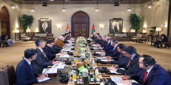 আজি আম্মানত অনুষ্ঠিত ভাৰত-জৰ্ডান ব্যৱসায়িক সন্মিলনত প্ৰধানমন্ত্ৰী মোডী আৰু দ্বিতীয় ৰজা আব্দুল্লাৰ সম্বোধন