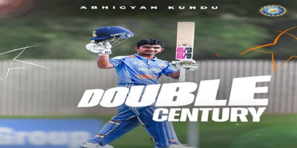 ১৯ বছৰ অনুৰ্ধ এছিয়া কাপঃ অভিজ্ঞান কুণ্ডুৰ দ্বৈত শতক, মালয়েছিয়াৰ বিৰুদ্ধে ভাৰতৰ ৪০৮ ৰান