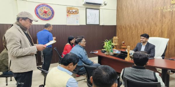 তামুলপুৰত চাহ জনগোষ্ঠীৰ জিলাভিত্তিক ফুটবল টুৰ্নামেণ্টৰ প্ৰস্তুতি