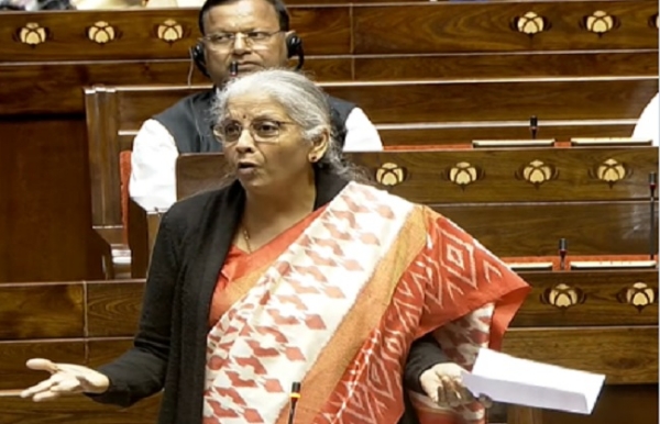 मणिपुर जीएसटी (दूसरा संशोधन) विधेयक, 2025 पर चर्चा का जवाब देते हुए सीतारमण मणिपुर जीएसटी (दूसरा संशोधन) विधेयक, 2025 पर चर्चा का जवाब देते हुए सीतारमण