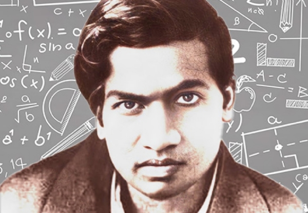 महागणितज्ञ रामानुजन। रेखाकंन - इंटरनेट मीडिया