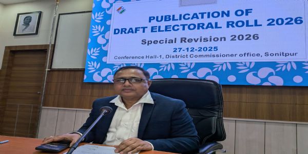 শোণিতপুৰত বিশেষ সংশোধনীৰ অধীনত নিৰ্বাচনী তালিকা–২০২৬ৰ খচৰা আনুষ্ঠানিকভাৱে প্ৰকাশ