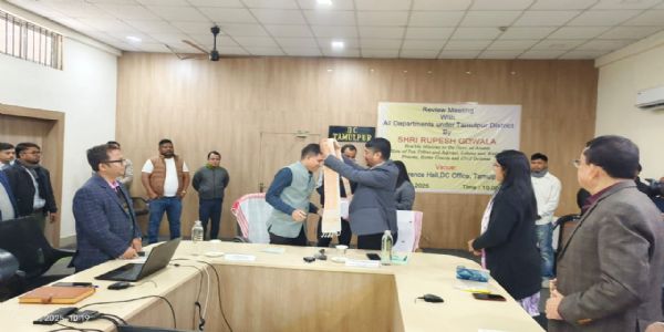 তামুলপুৰত পৰ্যালোচনা সভাত অংশগ্ৰহণ মন্ত্ৰী ৰূপেশ গোৱালাৰ