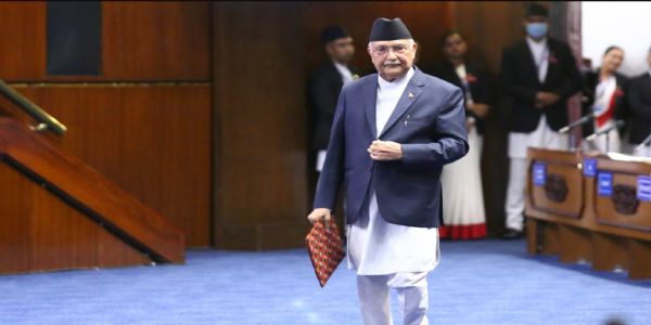 বিৰোধী দলৰ বিৰোধিতাৰ বাবে নেপালৰ সংসদত বাতিল প্ৰধানমন্ত্ৰী অলিৰ ভাষণ