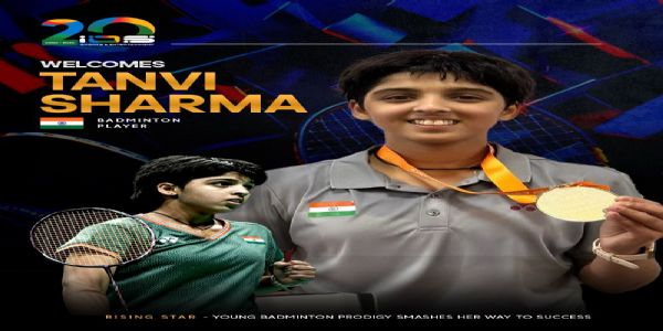 আই অ’ এছ স্প’ৰ্টছ এণ্ড এণ্টাৰটেইনমেণ্টৰ সৈতে চুক্তিবদ্ধ উদীয়মান বেডমিণ্টন তাৰকা তনভি শৰ্মা