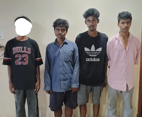 বশিষ্ঠ আৰক্ষীৰ জালত কিশোৰসহ চাৰিজনীয়া গভাইত চোৰৰ দল