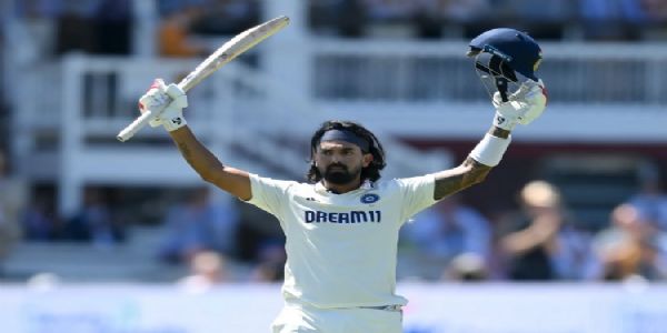 লৰ্ডছ টেষ্টৰ তৃতীয় দিন অন্ত, ভাৰত আৰু ইংলেণ্ড দুয়োটাৰে প্ৰথম ইনিংছ ৩৮৭ ৰান সংগ্ৰহ, কে এল ৰাহুলৰ শতক অৰ্জন