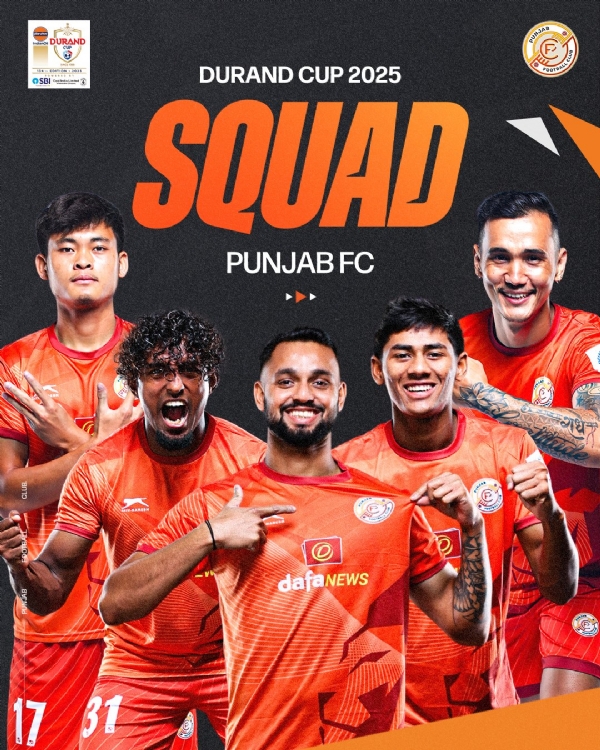 ১৩৪ সংখ্যক ডুৰাণ্ড কাপৰ বাবে পঞ্জাব এফ চিয়ে ঘোষণা কৰিলে ২৫ জনীয়া দল