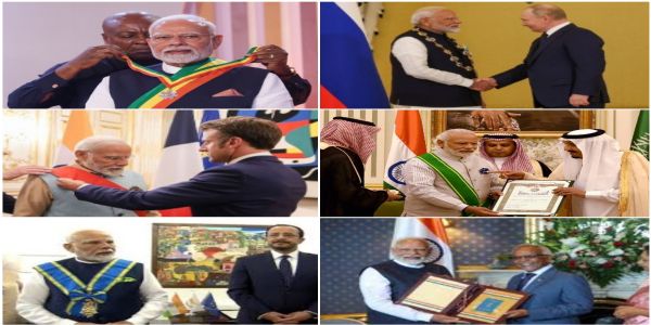 প্ৰধানমন্ত্ৰী মোদীলৈ এতিয়ালৈকে ঘানাকে ধৰি ২৫খন দেশৰ সৰ্বোচ্চ অসামৰিক সন্মান