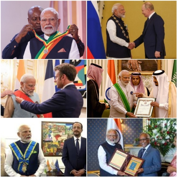 প্ৰধানমন্ত্ৰী মোদীৰ এতিয়ালৈকে ঘানাকে ধৰি ২৫খন দেশৰ ভিতৰত সৰ্বোচ্চ অসামৰিক সন্মান লাভ