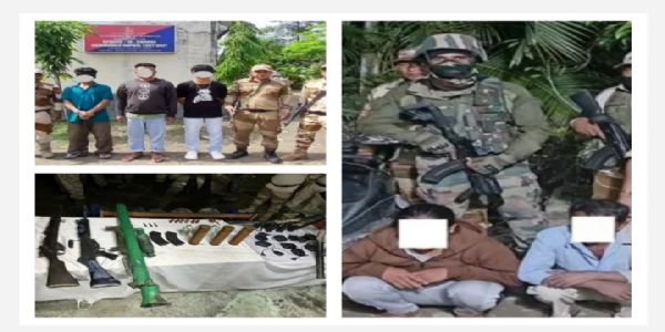 মণিপুৰত গ্ৰেপ্তাৰ নিষিদ্ধ সংগঠনৰ সৈতে জড়িত পাঁচ উগ্ৰপন্থী