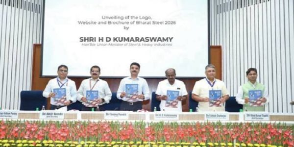 কুমাৰস্বামীয়ে উন্মোচন কৰিলে ‘ভাৰত ষ্টীল’ৰ অফিচিয়েল ল’গ’