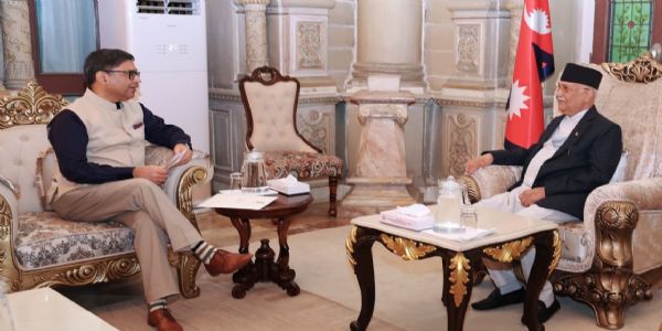ভাৰতৰ বৈদেশিক সচিবৰ নেপালৰ প্ৰধানমন্ত্ৰী অলিক ভাৰত ভ্ৰমণৰ বাবে আমন্ত্ৰণ