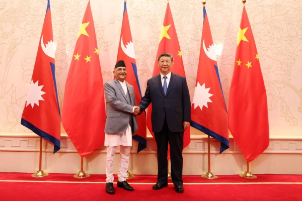नेपाल और चीन के बीच द्विपक्षीय मुलाकात