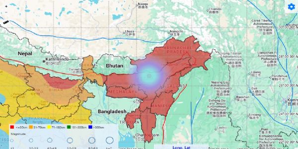 ৰাজ্যত ৩.৫ প্ৰাবল্যৰ মৃদু ভূঁইকঁপৰ জোকাৰণি