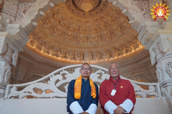 भूटान के प्रधानमंत्री ने श्री राम जन्मभूमि में श्रीरामलला के दर्शन पूजन किए