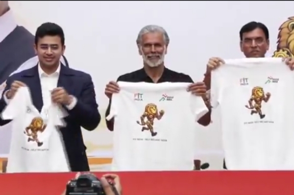 नमो भारत रन की शुरुआत करते हुए