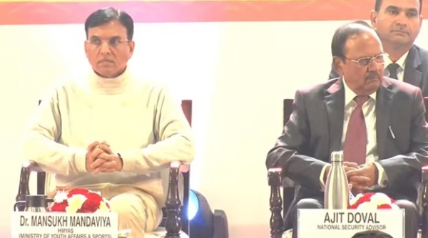 अजीत डोभाल और मंसुख मांडविया