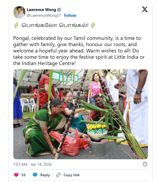 सिंगापुर के प्रधानमंत्री ने सोशल मीडिया पर एक पोस्ट में कहा,