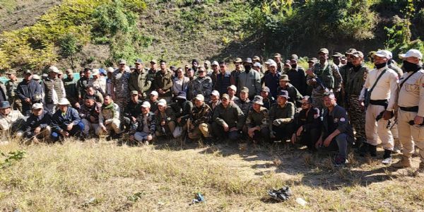 চুৰাচান্দপুৰত অবৈধ আফিং খেতি ধ্বংস, ২২ একৰ ভূমি পৰিষ্কাৰ