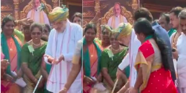 তামিলনাডুৰ ত্ৰিচিত অমিত শ্বাহ, আসন ভাগ-বতৰা সন্দৰ্ভত ৰাজনৈতিক কাৰ্যকলাপ তীব্ৰ