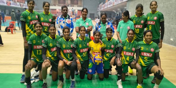 ছিনিয়ৰ ৰাষ্ট্ৰীয় ভলীবল চেম্পিয়নশ্বিপত তামিলনাডু মহিলা দলৰ জয়, কোৱাৰ্টাৰ ফাইনেলত প্ৰৱেশ