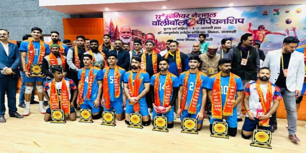 ৭২ সংখ্যক ছিনিয়ৰ ৰাষ্ট্ৰীয় ভলীবল চেম্পিয়নশ্বিপঃ মহিলা শাখাত কেৰালা আৰু হাৰিয়ানা তথা পুৰুষৰ শাখাত ৰেলৱে এণ্ড চাৰ্ভিচেছ ছেমিফাইনেলত প্ৰৱেশ