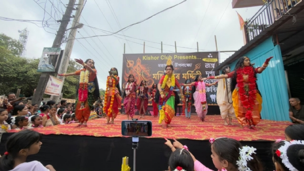 জাগীৰোডত মহালয়াৰ পুৱা ৰাজপথত সহস্ৰাধিক জনতা