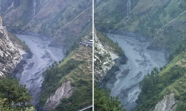 नेपाल के बूढ़ी गंडकी में आई बाढ़