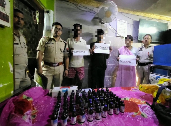 प्रतिबंधित कफ सिरप समेत दो गिरफ्तार