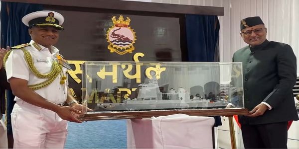 ভাৰতীয় নৌসেনাত অন্তৰ্ভুক্ত কৰা প্ৰথমখন থলুৱা বহু ভূমিকাযুক্ত যুদ্ধ জাহাজ ‘সমৰ্থক’