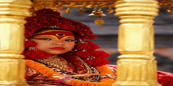 কাঠমাণ্ডুৰ জীৱন্ত দেৱী কুমাৰীৰ তালেজু ভৱানী ভ্ৰমণ